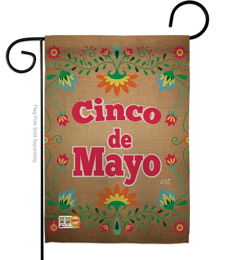 Suzani Cinco de Mayo Garden Flag