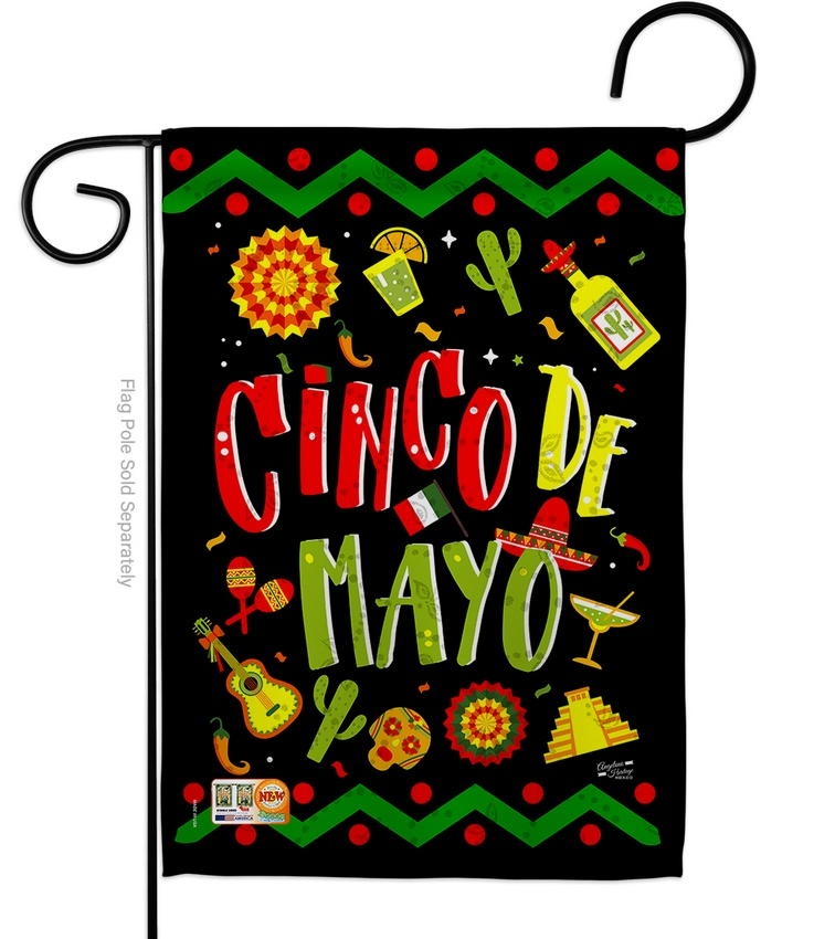 Ready To Cinco de Mayo Garden Flag