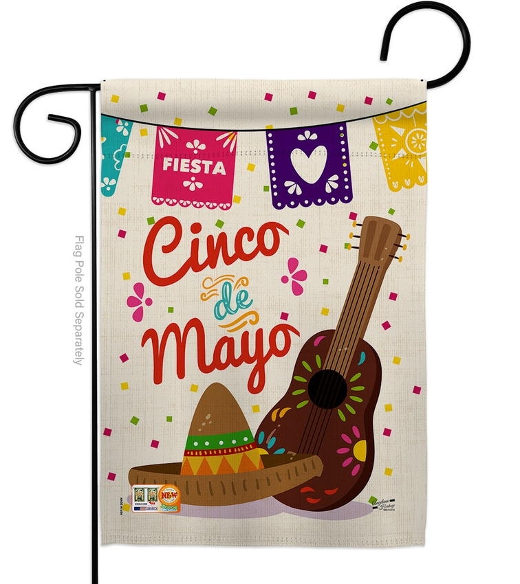 Fiesta Cinco de Mayo Decorative Garden Flag