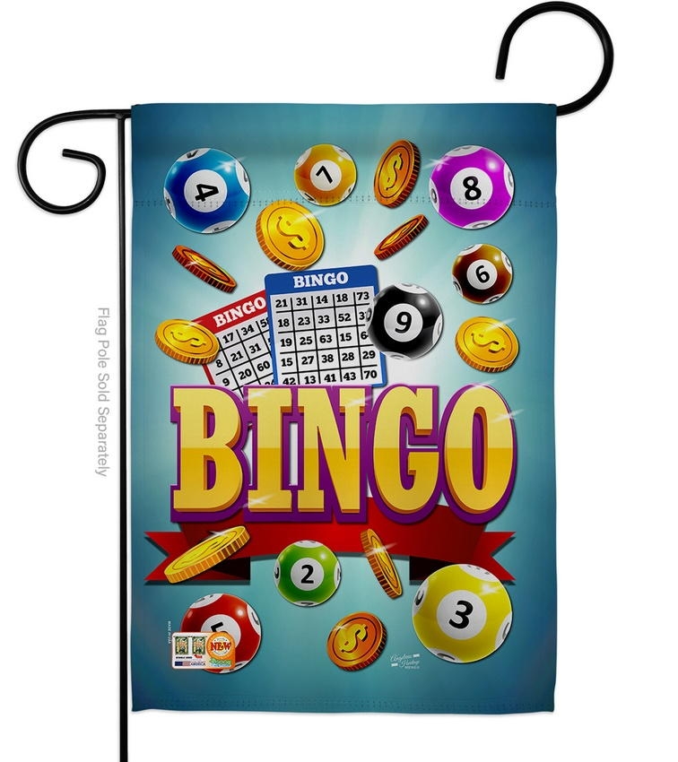 Bingo Win Night Garden Flag