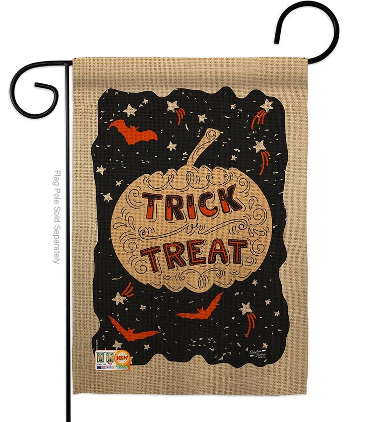 Eerie Trick Or Treat Garden Flag