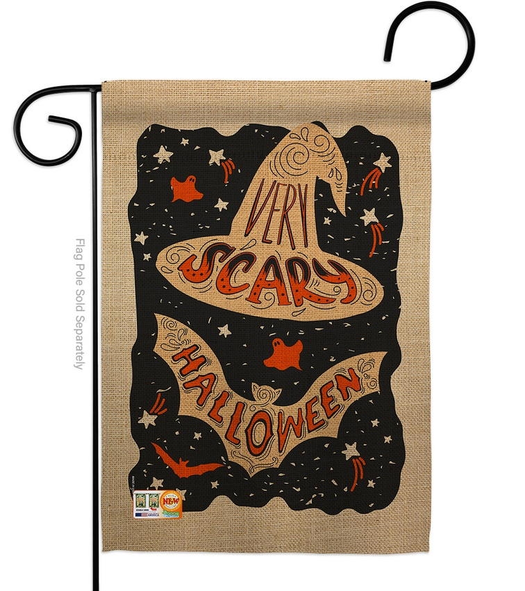 Very Scary Halloween Garden Flag