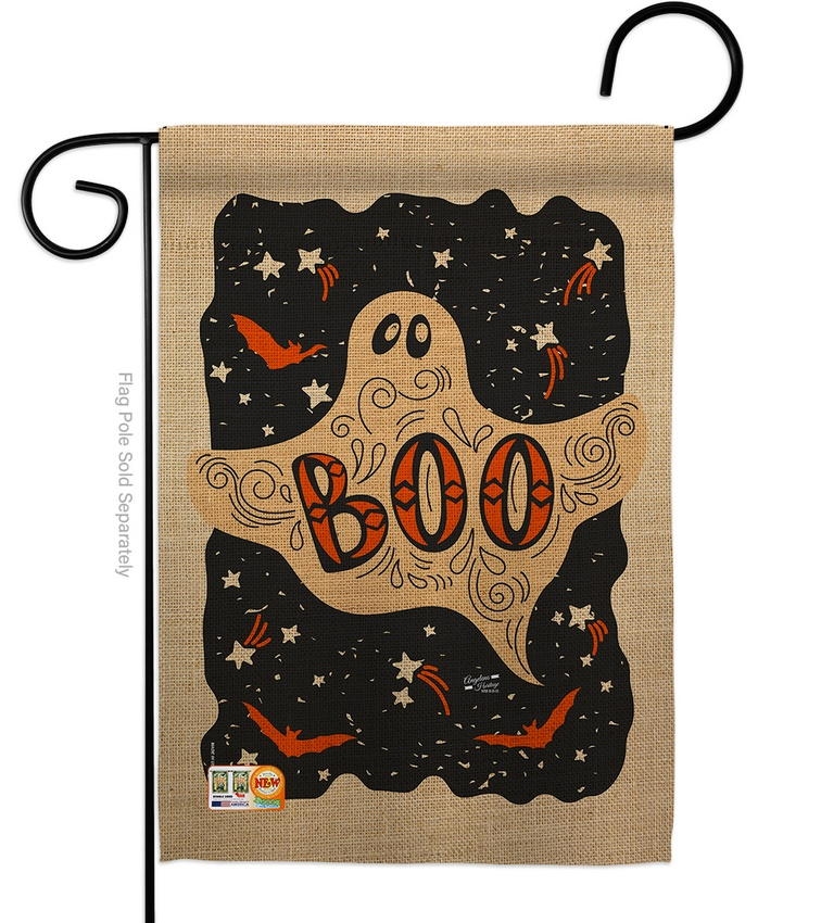Ghoulish Boo Garden Flag