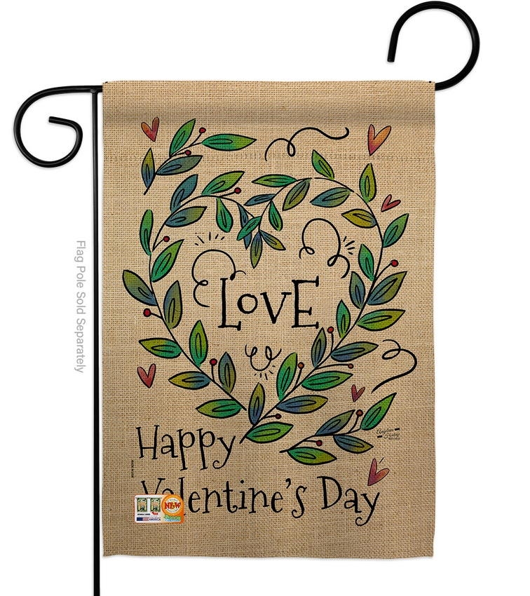 Love Valentine Decorative Garden Flag