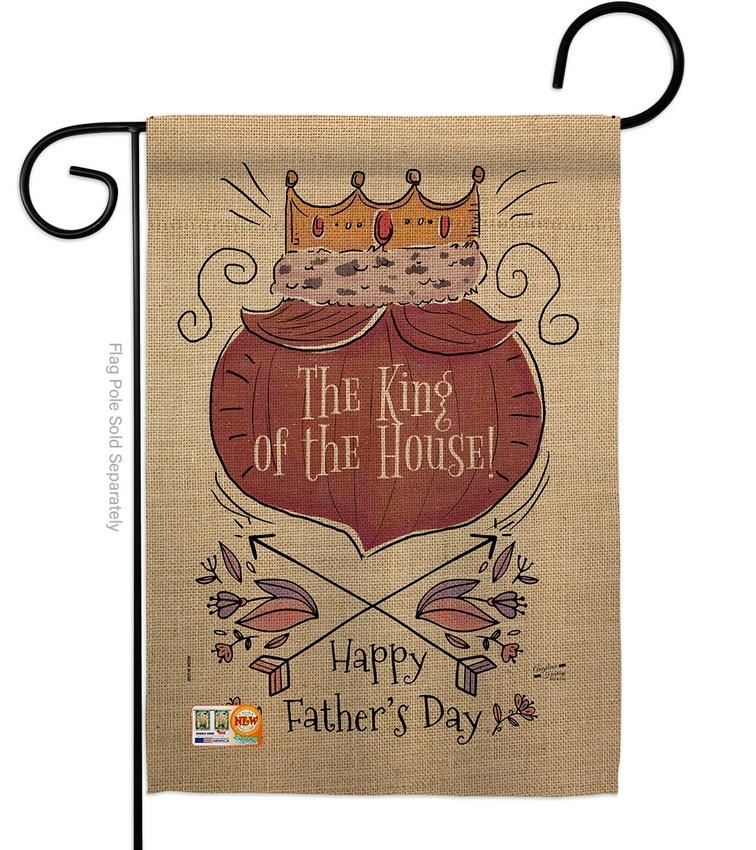 The King Of House Garden Flag