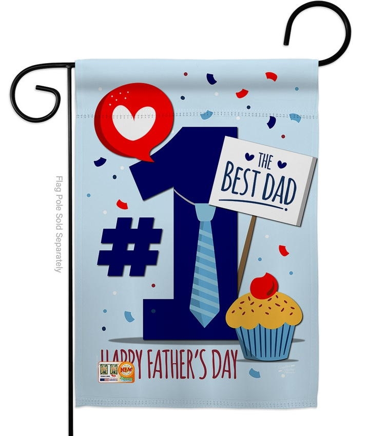 Number 1 Dad Garden Flag