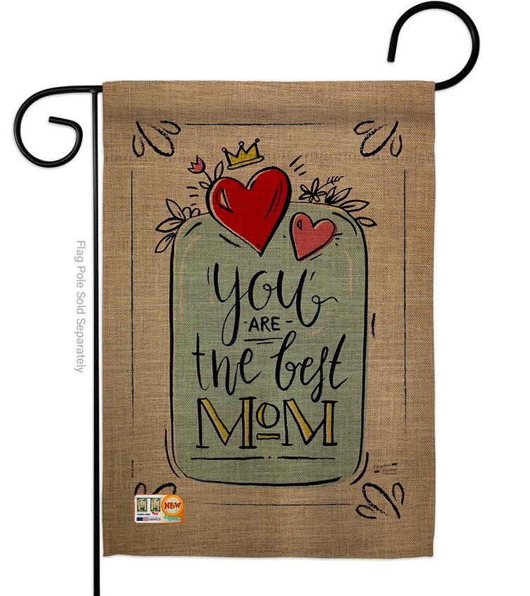 The Best Mom Garden Flag