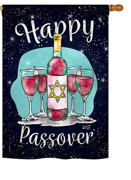 Happy Passover House Flag