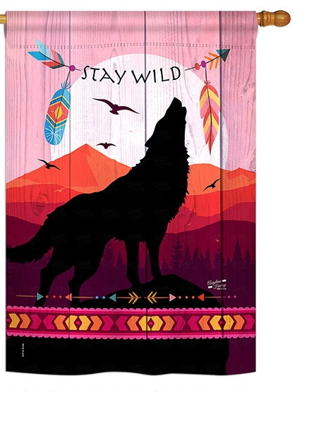 Stay Wild House Flag