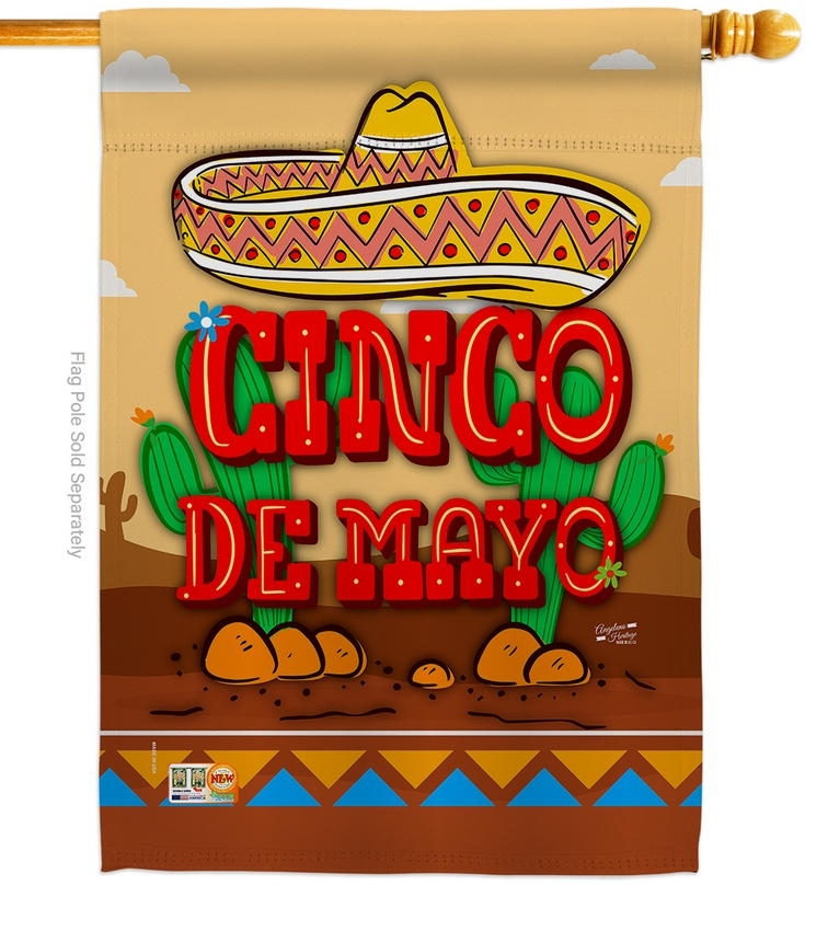 Southwest Cinco de Mayo House Flag