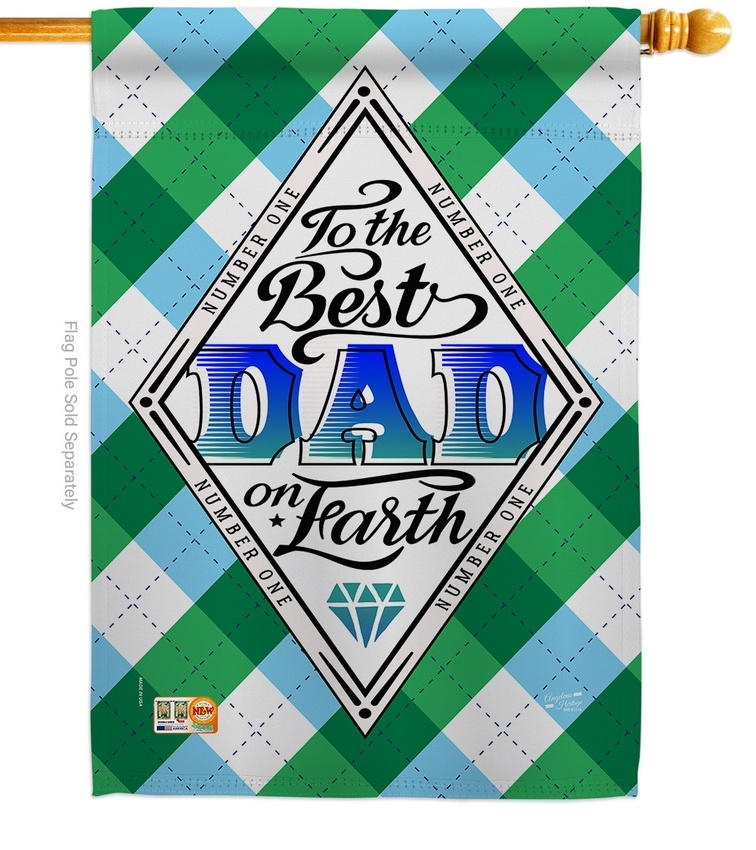 Best Dad On Earth House Flag