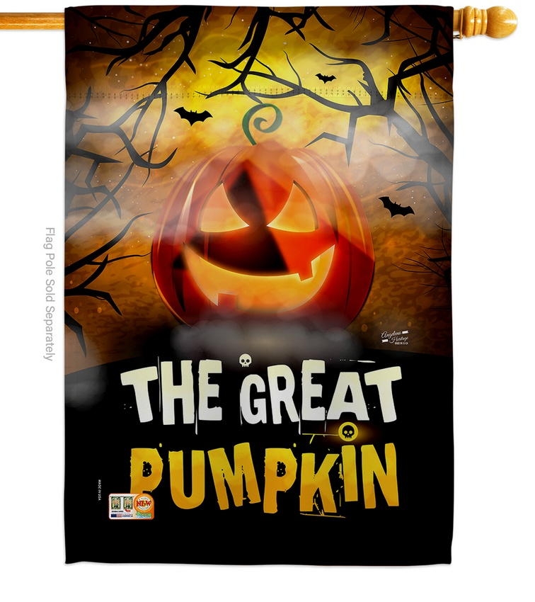 The Great Pumpkin House Flag