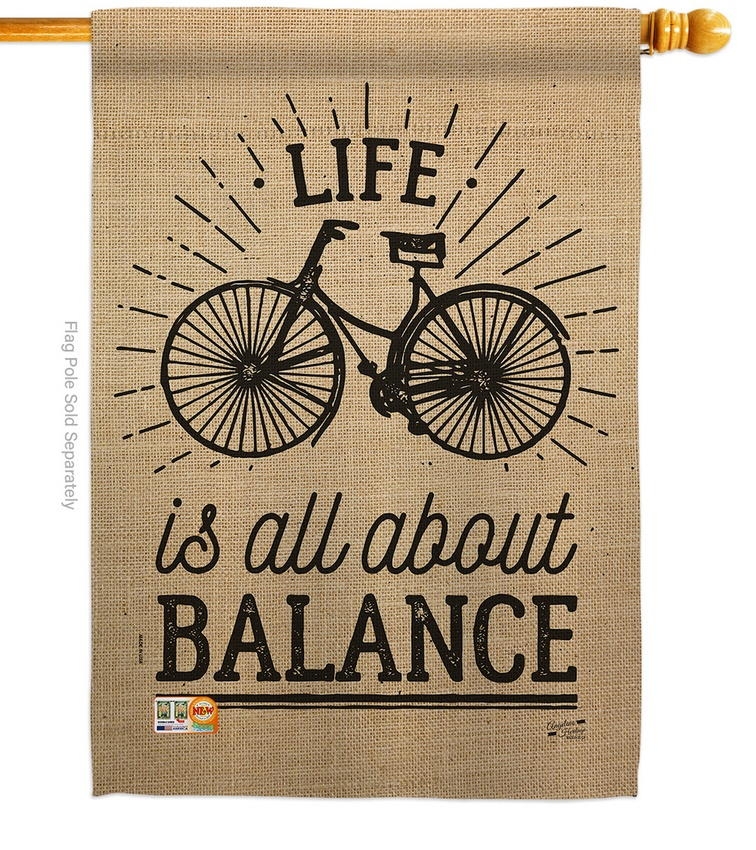 Life Is All About Balance House Flag