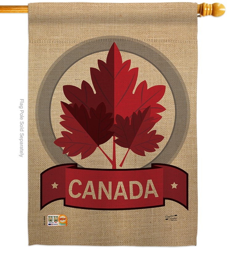 Happy Canada Day House Flag