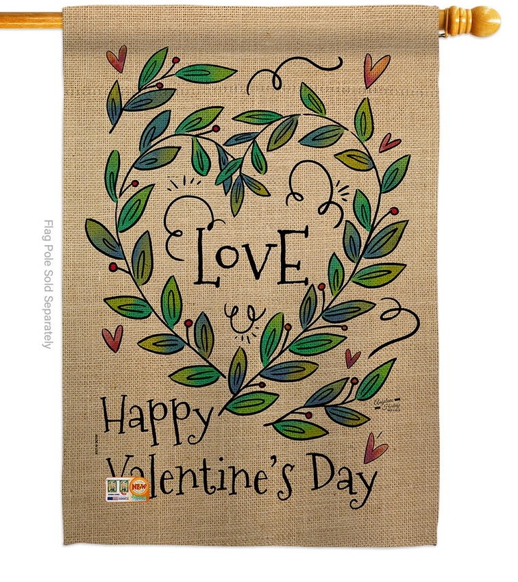 Love Valentine Decorative House Flag