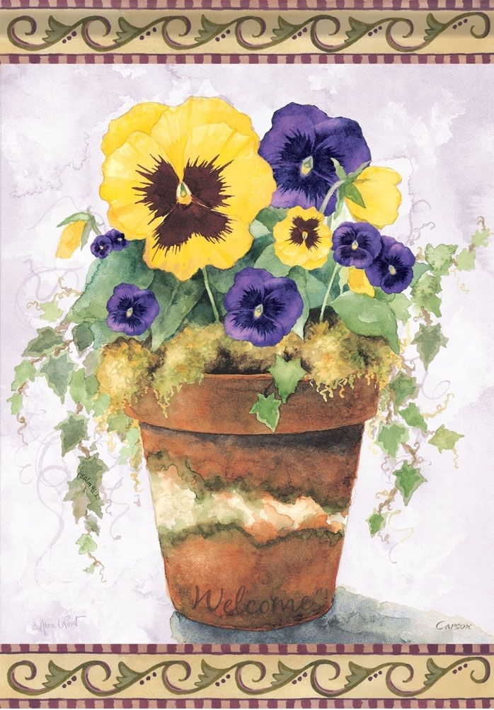 Pansy Garden Flag