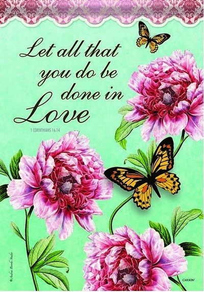 Done In Love Garden Flag