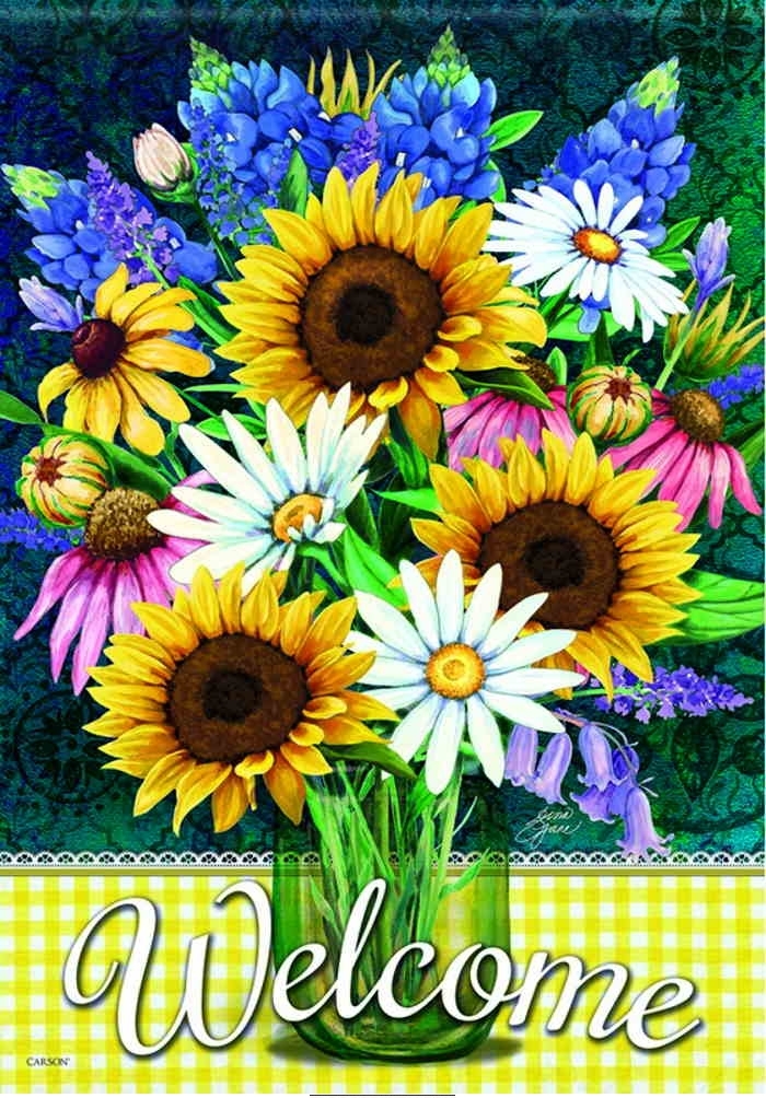 Sunflower Bouquet Garden Flag & more garden flags at
