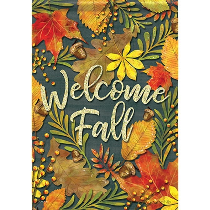 Fall Leaves Dura Soft House Flag