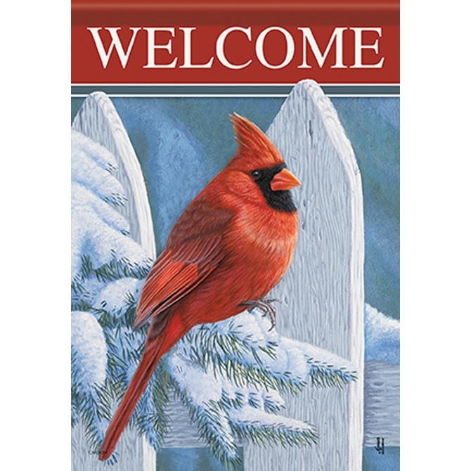 Crimson Welcome House Flag