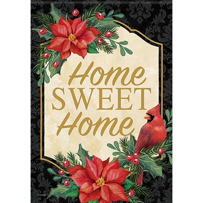 Poinsettia Cardinal House Flag