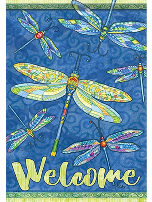 Dragonflies House Flag