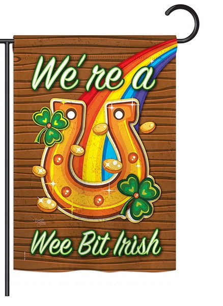 We're a Wee Bit Irish Garden Flag