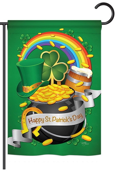 Happy St. Patrick\'s Day Garden Flag