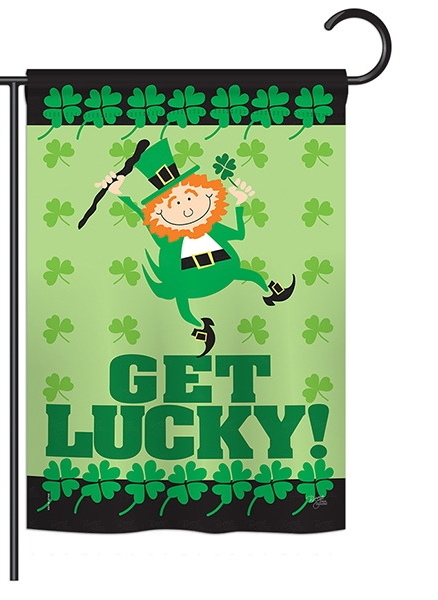 Get Lucky Garden Flag