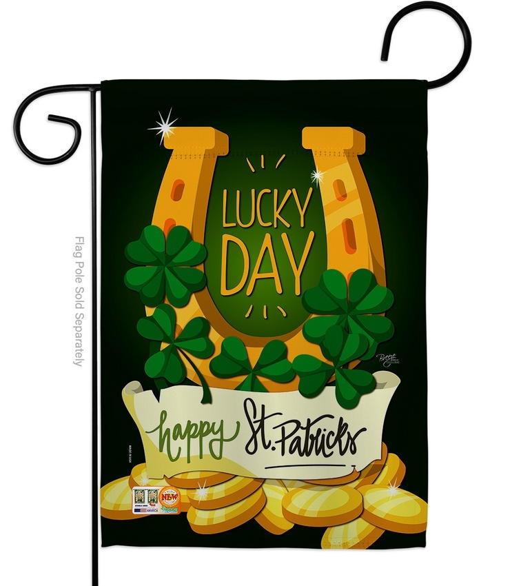 Lucky Day Decorative Garden Flag