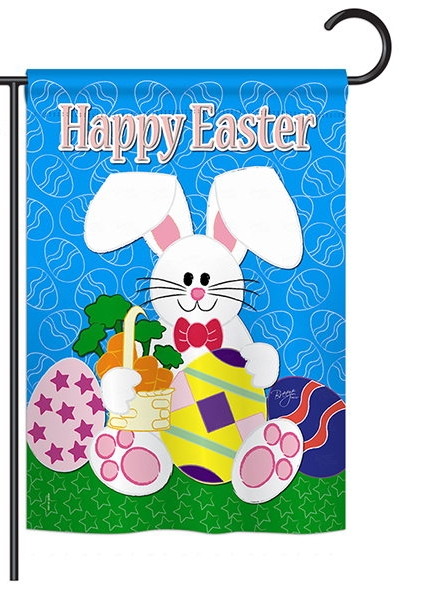 Happy Bunny Garden Flag