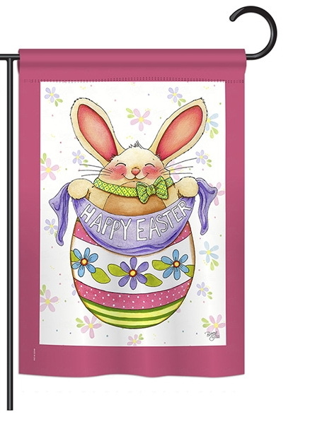 Egg Bunny Garden Flag