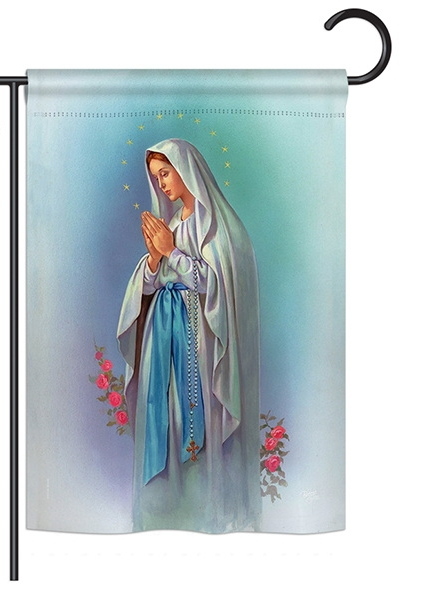 Our Lady of Grace Heart Garden Flag