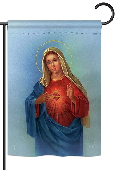 Sacred Heart Mary Garden Flag