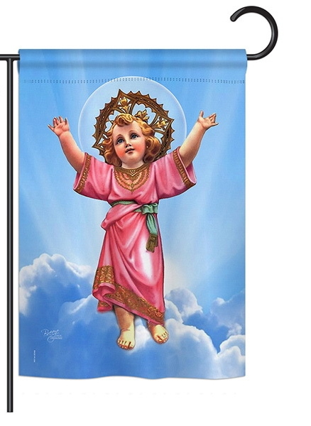 Divine Baby Jesus Garden Flag