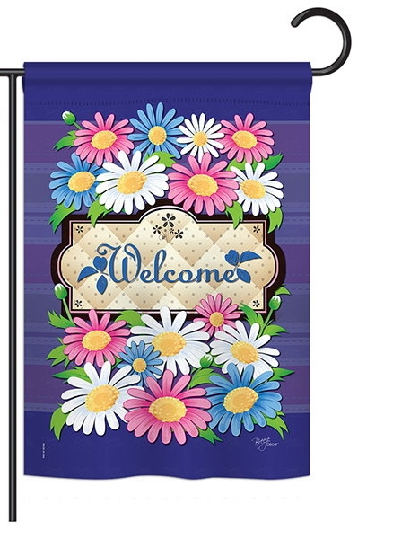 Daisies Welcome Garden Flag