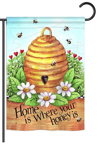 Bee Hive Home Garden Flag
