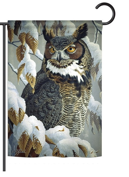 Great Horned Owl Garden Flag & more garden flags at FlagsForYou.com