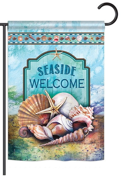 Seaside Shells Garden Flag