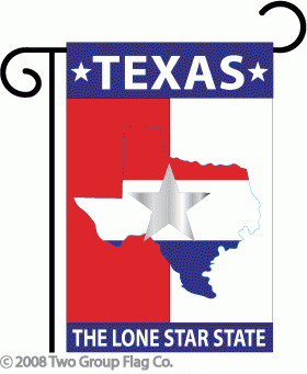 Texas Lone Star State Garden Flag