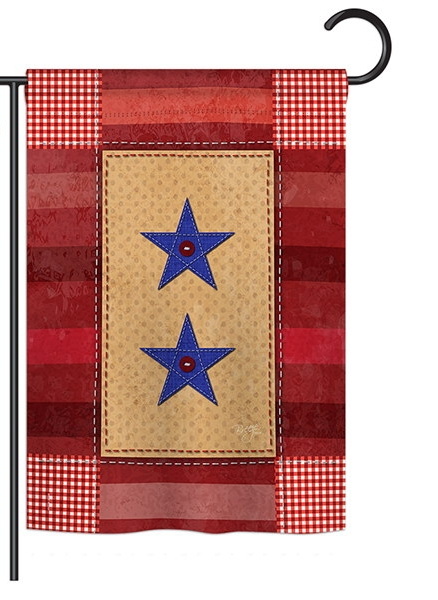 Two-Star Service Vintage Garden Flag