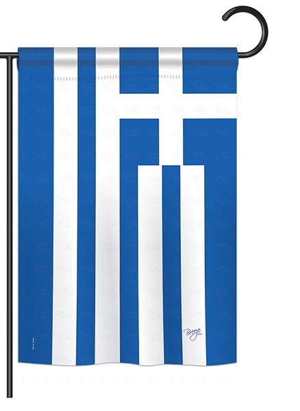 Greece Garden Flag