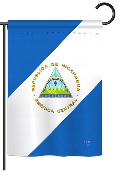 Nicaragua Garden Flag