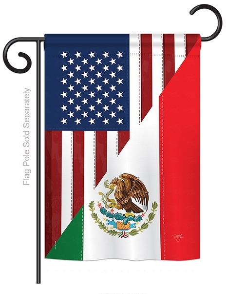 US Mexico Friendship Garden Flag