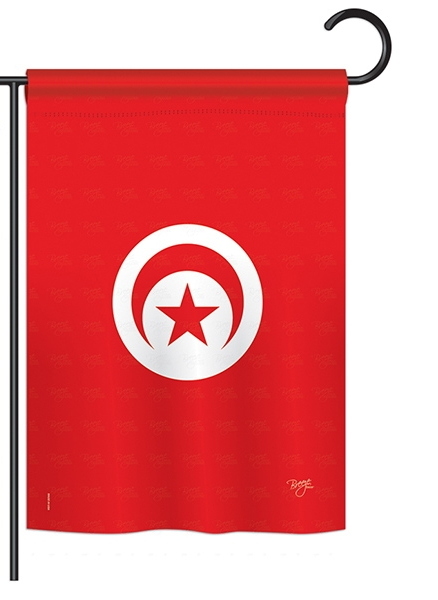 Tunisia Garden Flag