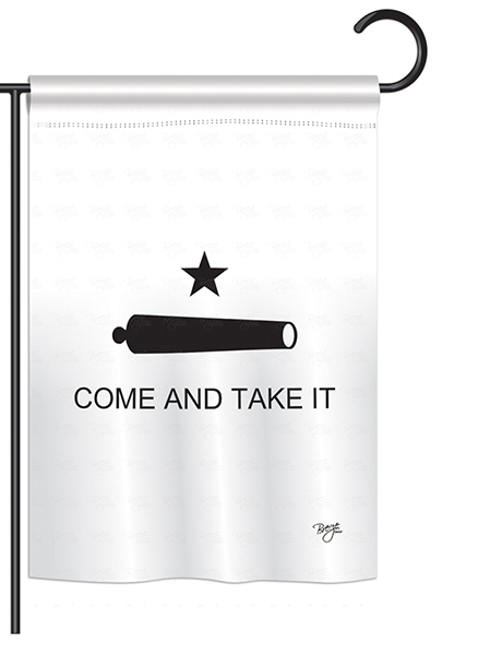 Come and Take It Canon Garden Flag