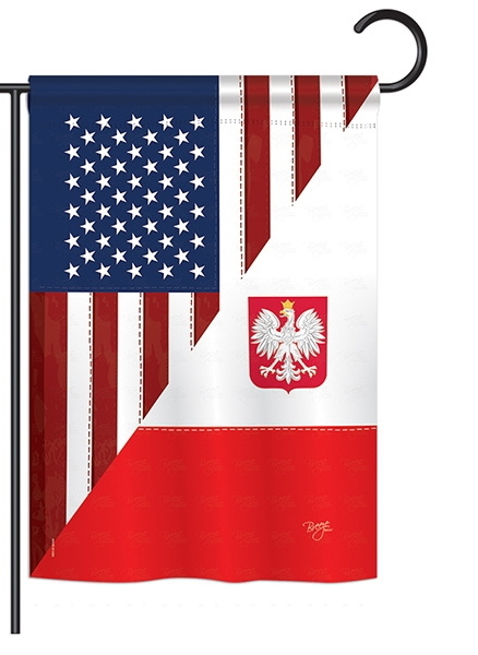 US Polish Friendship Garden Flag