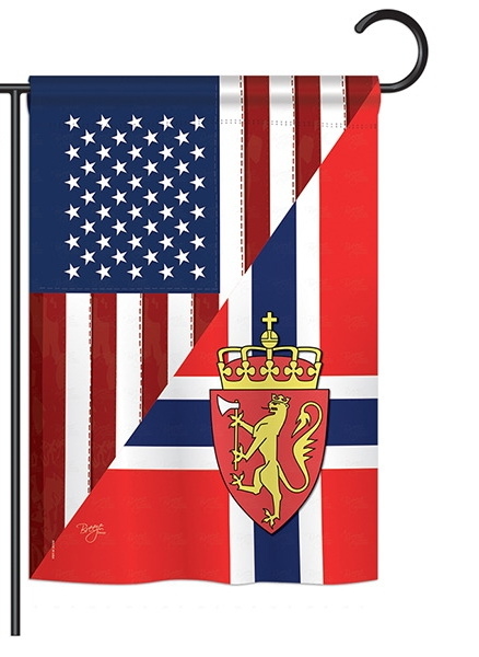 US Norway Friendship Garden Flag
