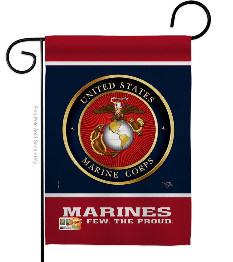 Proud Marine Corps Decorative Garden Flag