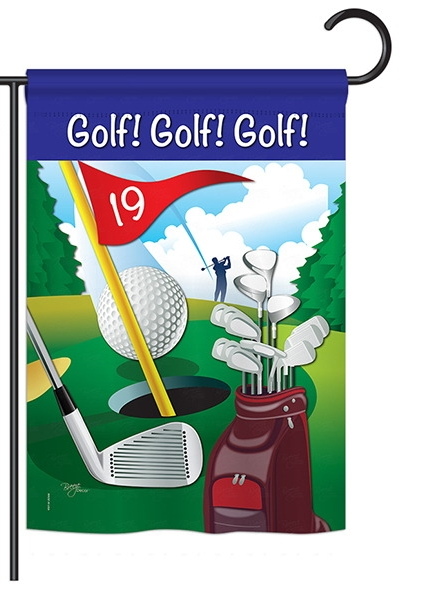 Golf!, Golf!, Golf! Garden Flag